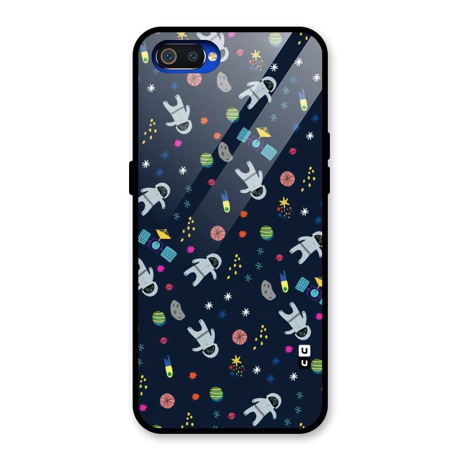 Spaceman Dance Glass Back Case for Realme C2