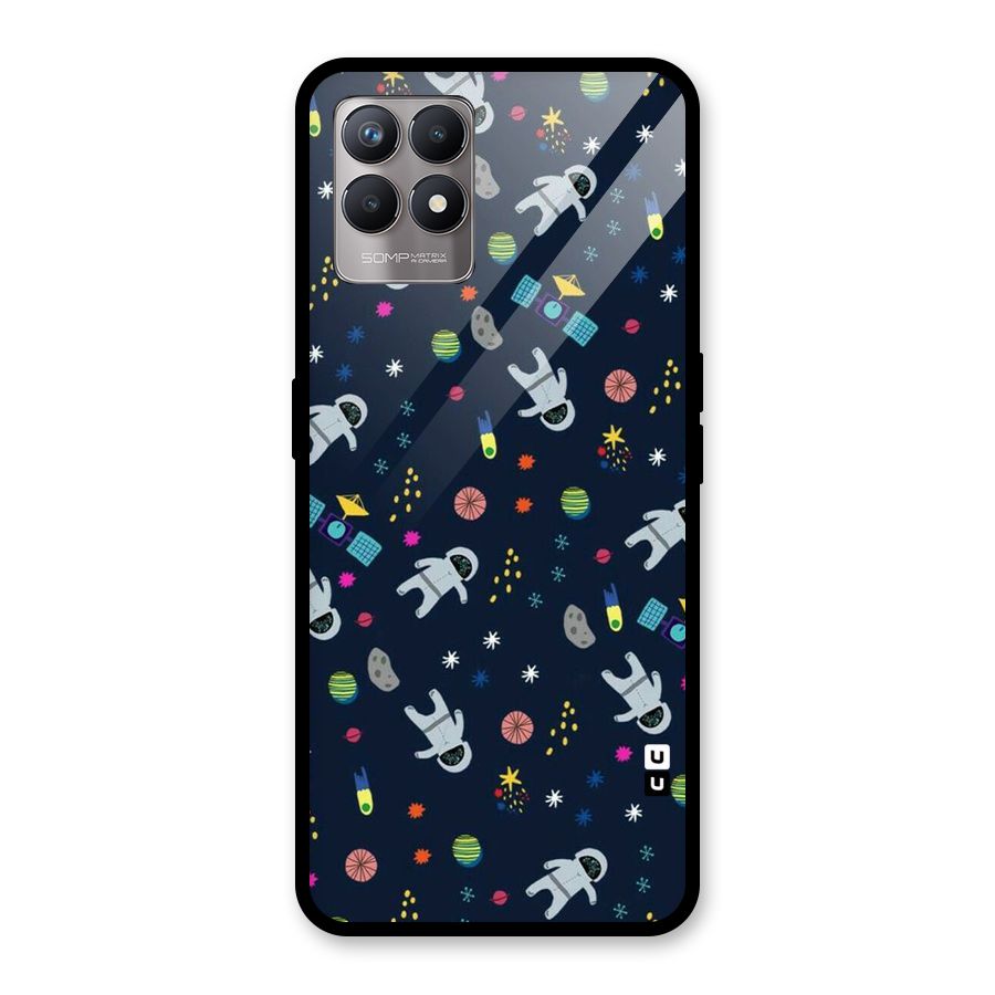 Spaceman Dance Glass Back Case for Realme Narzo 50