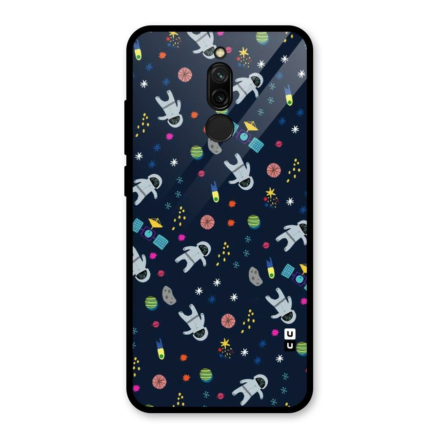 Spaceman Dance Glass Back Case for Redmi 8