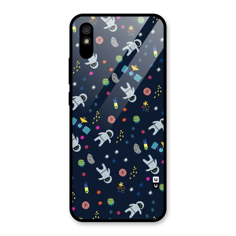 Spaceman Dance Glass Back Case for Redmi 9i
