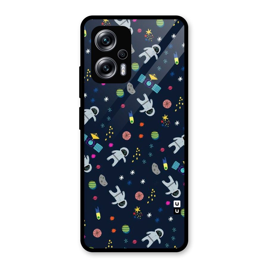 Spaceman Dance Glass Back Case for Redmi K50i