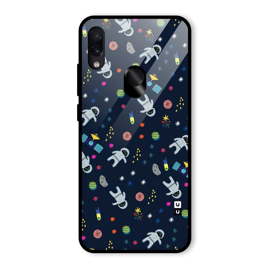 Spaceman Dance Glass Back Case for Redmi Note 7S