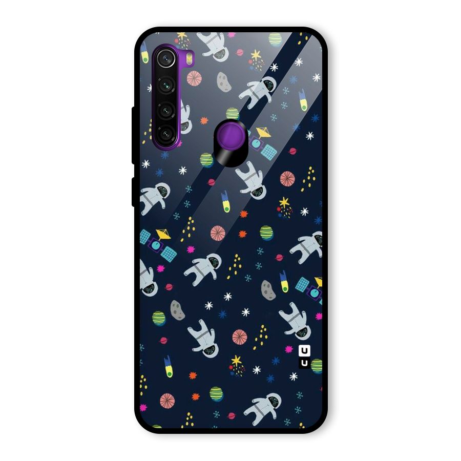 Spaceman Dance Glass Back Case for Redmi Note 8
