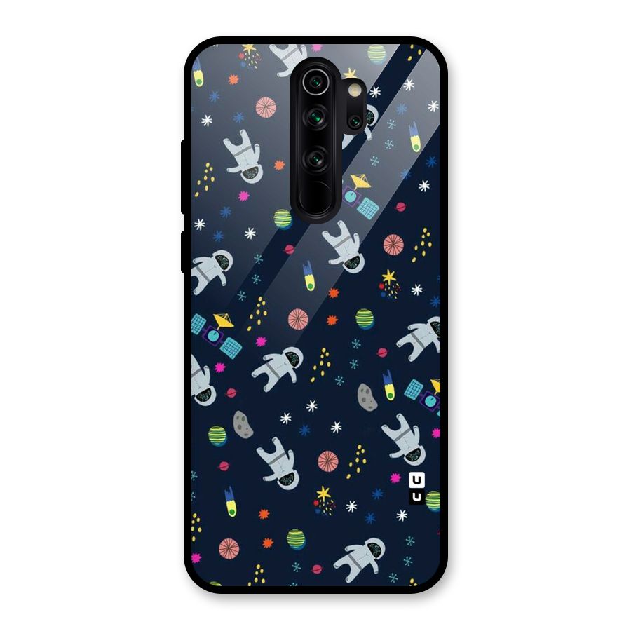 Spaceman Dance Glass Back Case for Redmi Note 8 Pro