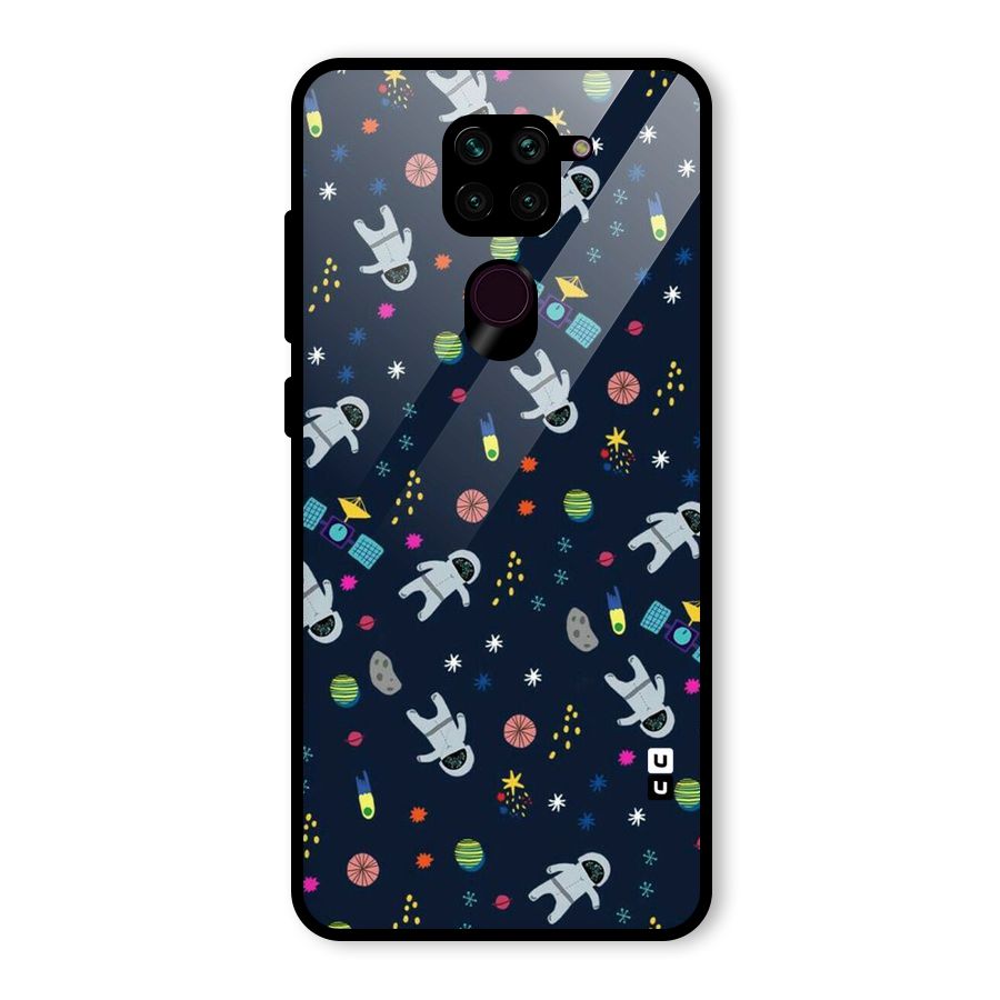Spaceman Dance Glass Back Case for Redmi Note 9