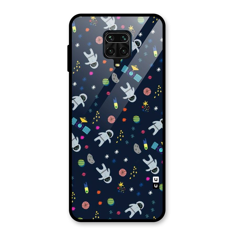 Spaceman Dance Glass Back Case for Redmi Note 9 Pro