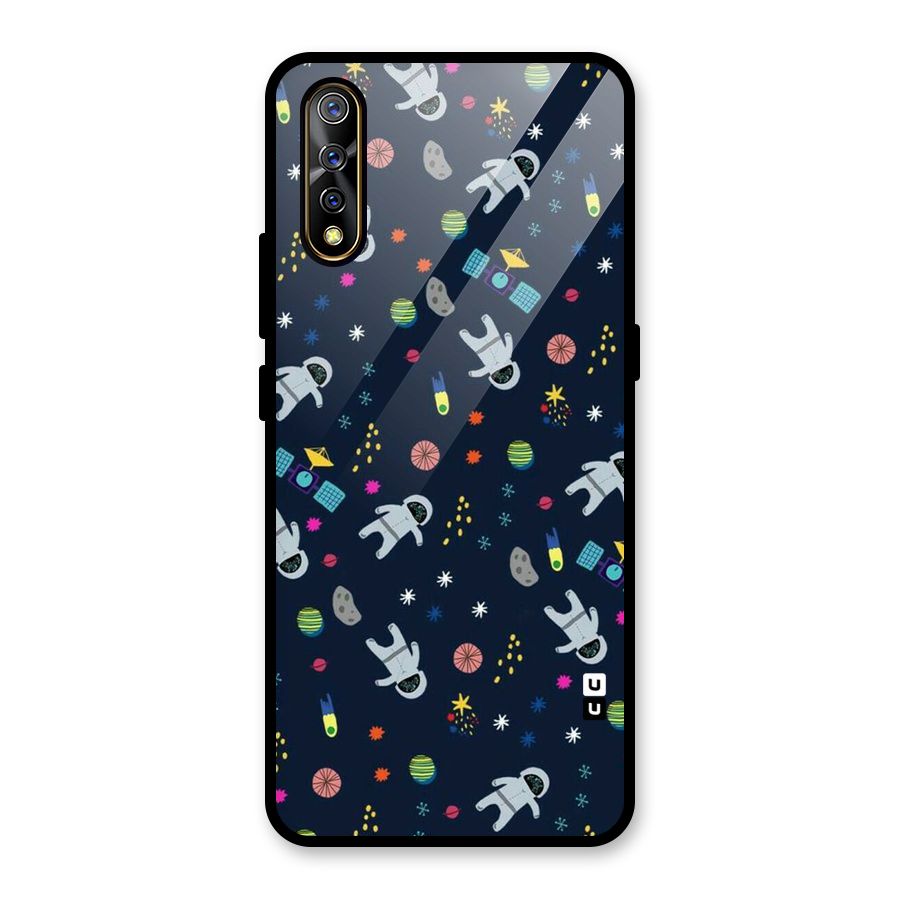 Spaceman Dance Glass Back Case for Vivo S1