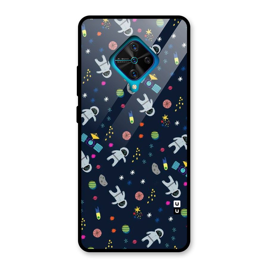 Spaceman Dance Glass Back Case for Vivo S1 Pro