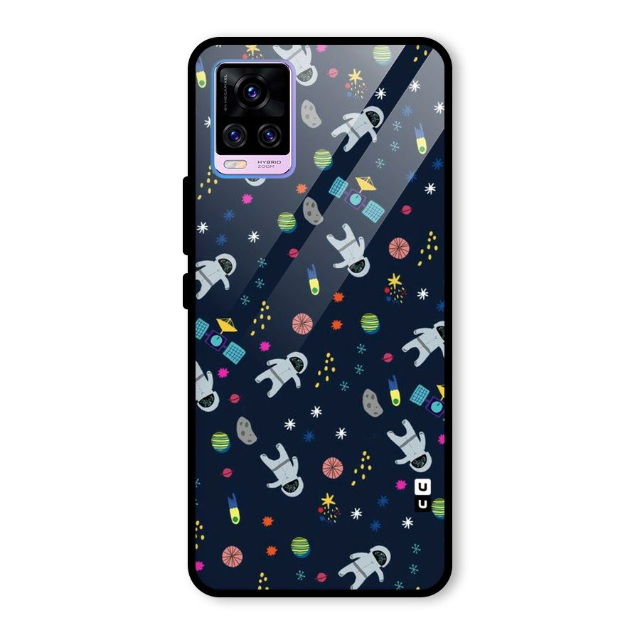 Spaceman Dance Glass Back Case for Vivo V20 Pro