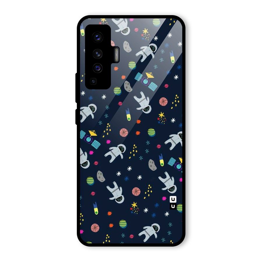 Spaceman Dance Glass Back Case for Vivo X50