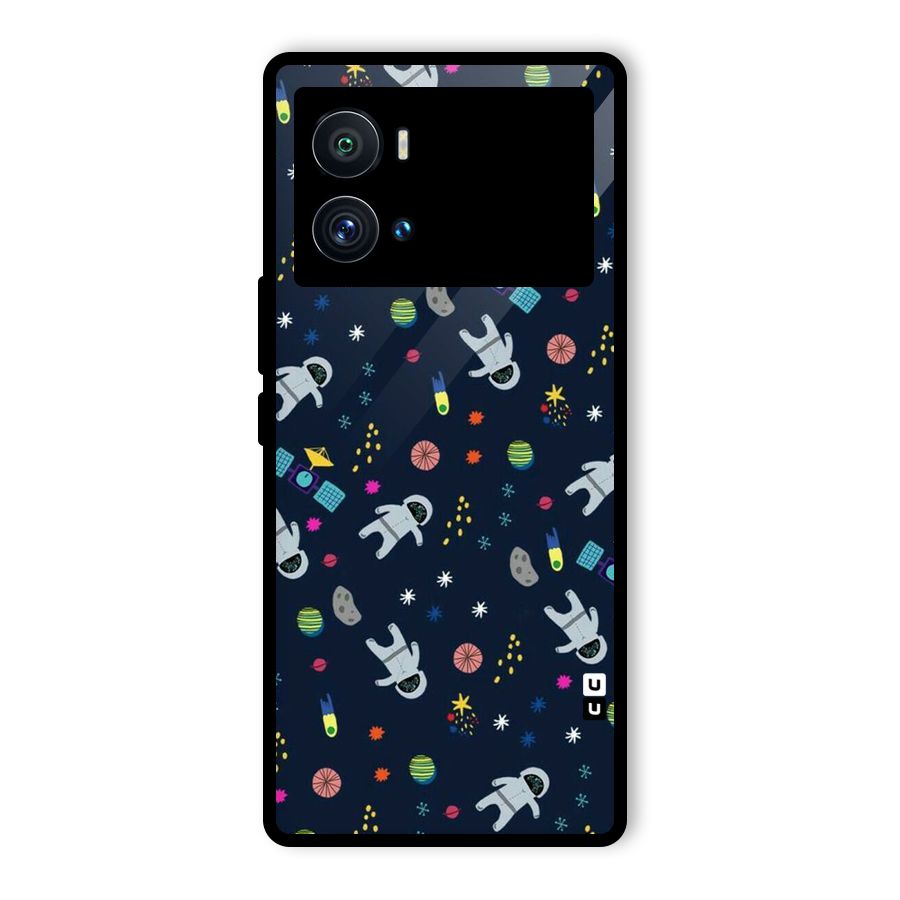 Spaceman Dance Glass Back Case for Vivo iQOO 9 Pro