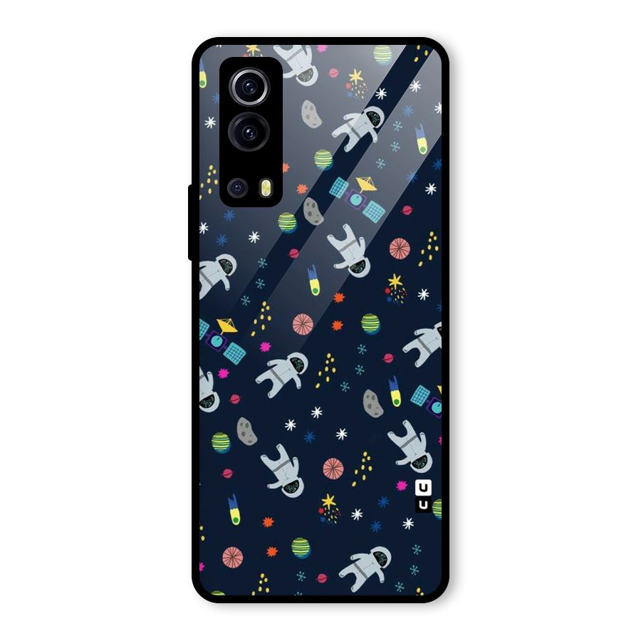 Spaceman Dance Glass Back Case for Vivo iQOO Z3