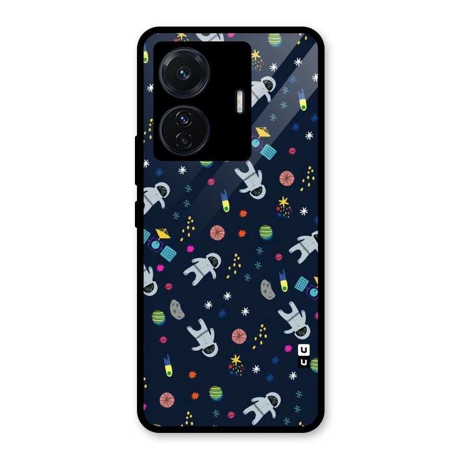 Spaceman Dance Glass Back Case for Vivo iQOO Z6 Pro