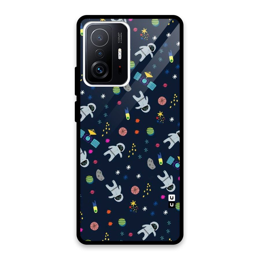 Spaceman Dance Glass Back Case for Xiaomi 11T Pro