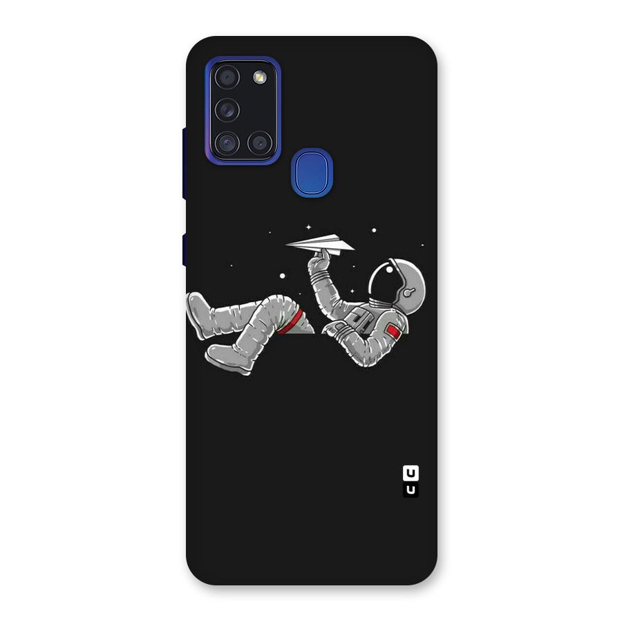 Spaceman Flying Back Case for Galaxy A21s