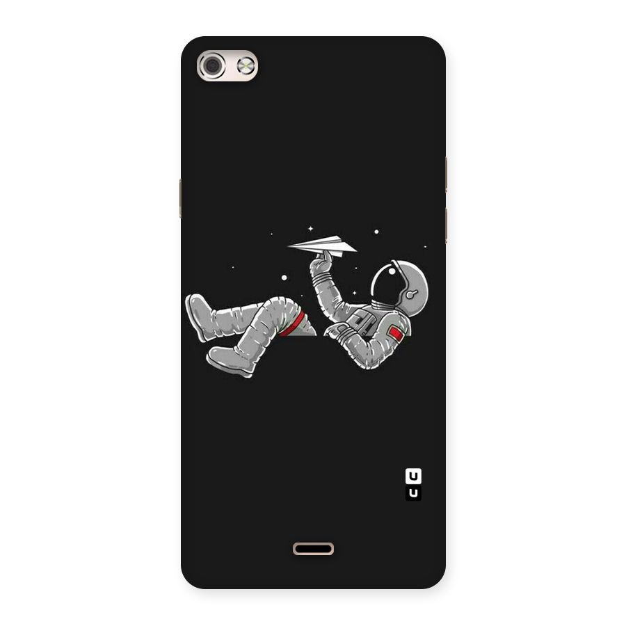 Spaceman Flying Back Case for Micromax Canvas Silver 5