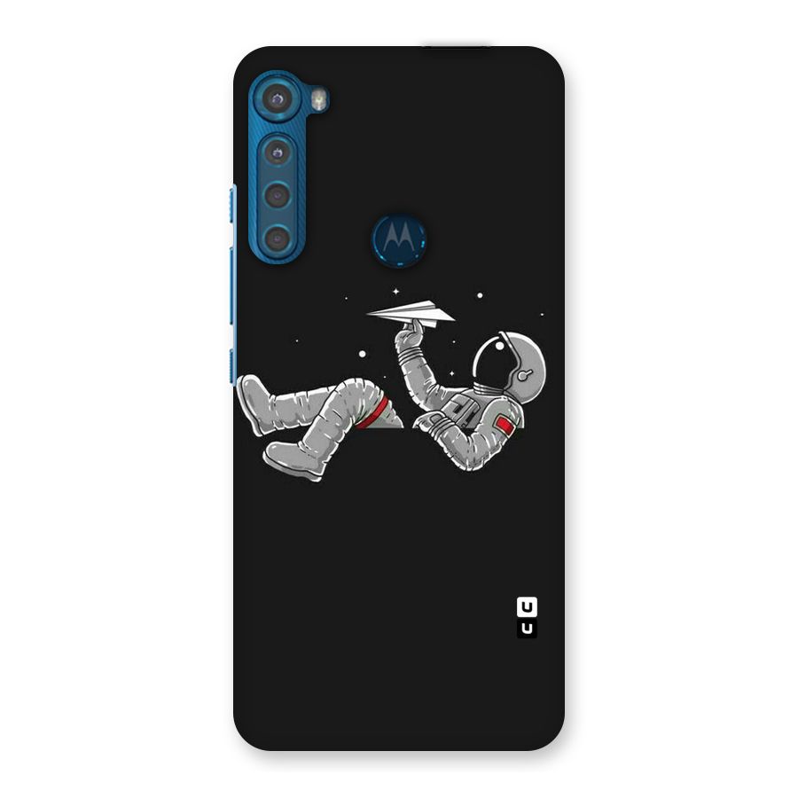 Spaceman Flying Back Case for Motorola One Fusion Plus