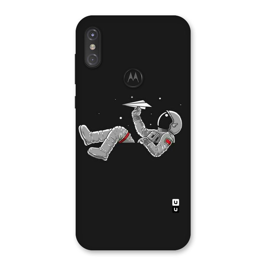 Spaceman Flying Back Case for Motorola One Power