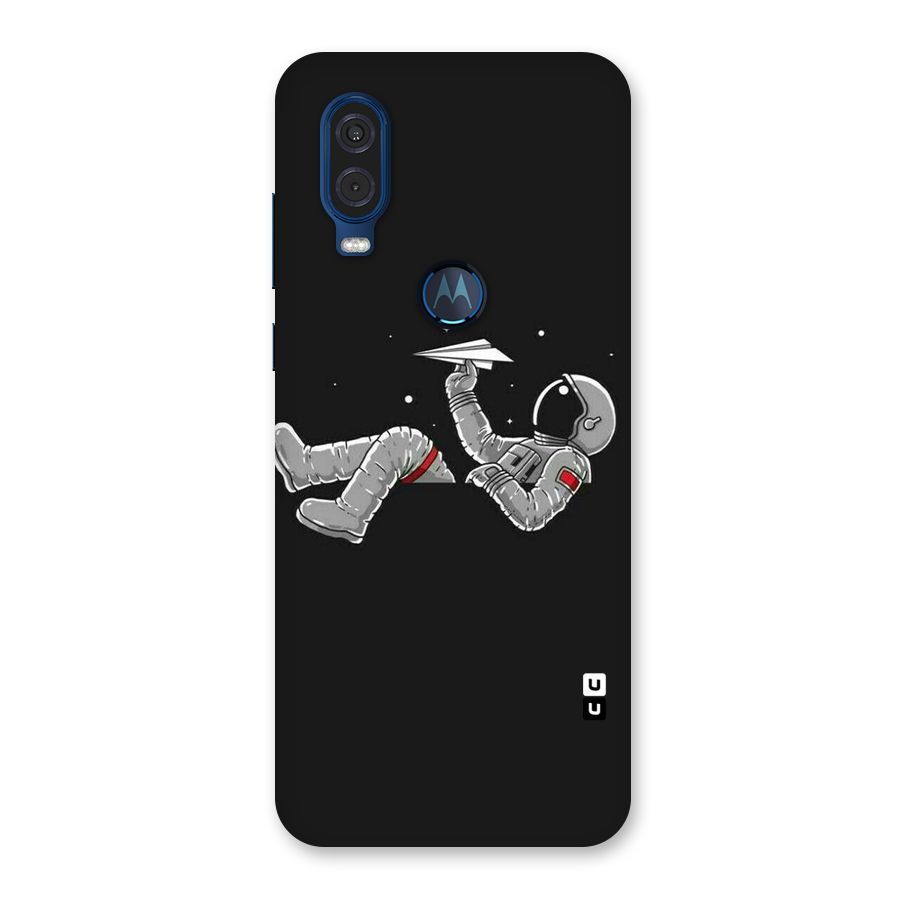 Spaceman Flying Back Case for Motorola One Vision
