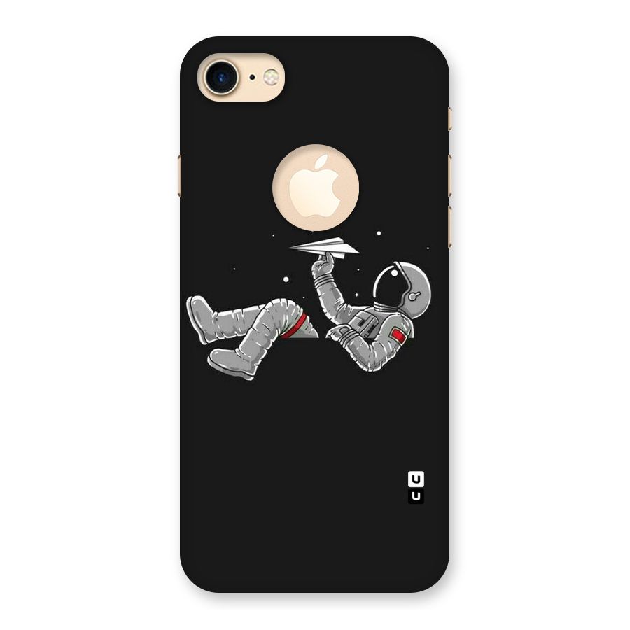 Spaceman Flying Back Case for iPhone 7 Logo Cut