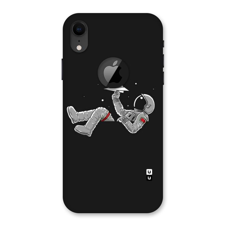 Spaceman Flying Back Case for iPhone XR Logo Cut