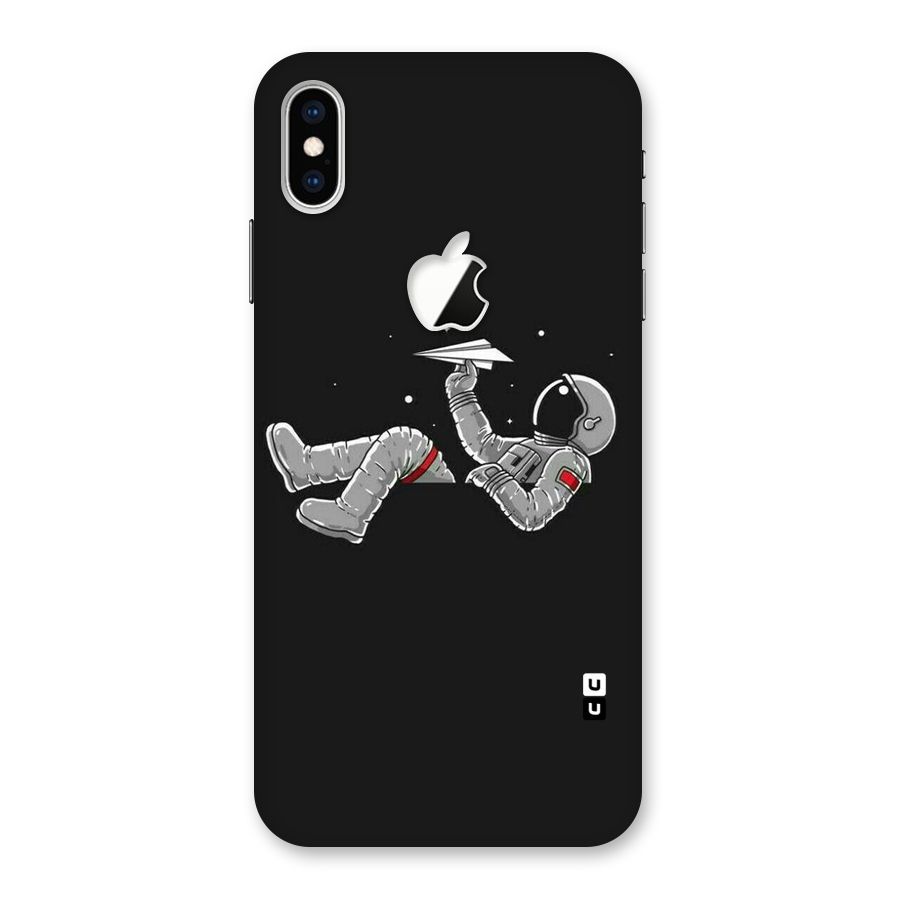 Spaceman Flying Back Case for iPhone XS Max Apple Cut