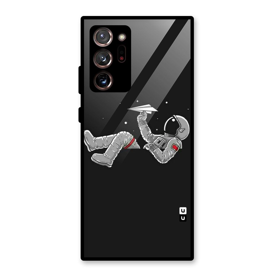 Spaceman Flying Glass Back Case for Galaxy Note 20 Ultra