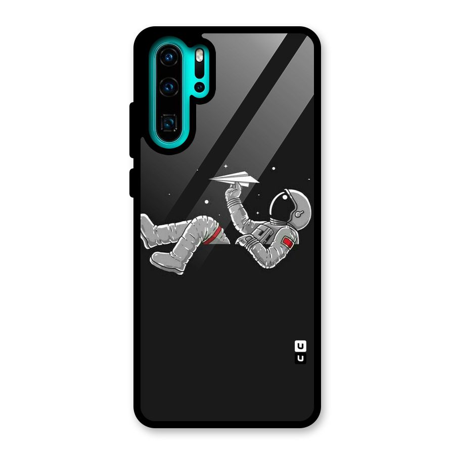 Spaceman Flying Glass Back Case for Huawei P30 Pro