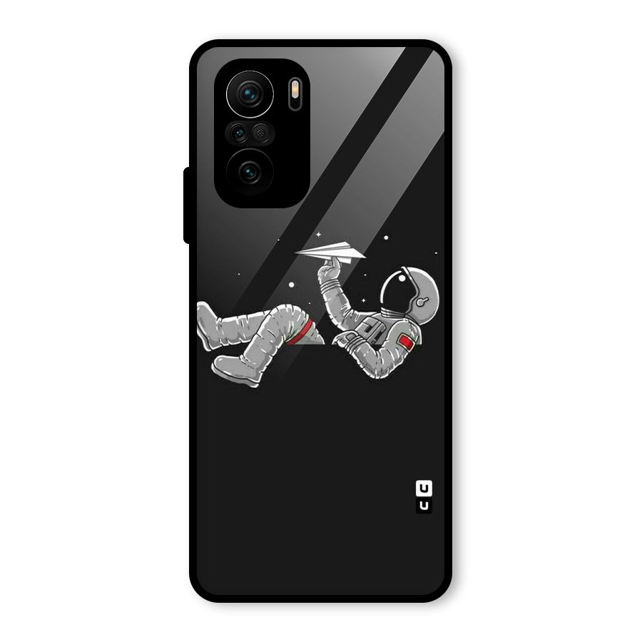 Spaceman Flying Glass Back Case for Mi 11X Pro