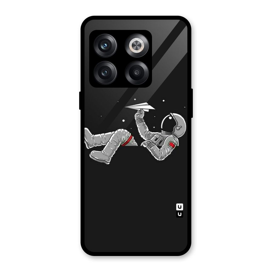 Spaceman Flying Glass Back Case for OnePlus 10T