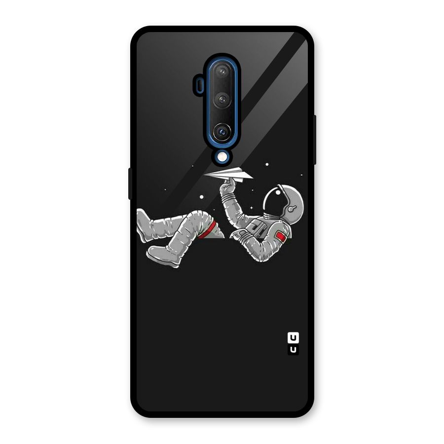 Spaceman Flying Glass Back Case for OnePlus 7T Pro