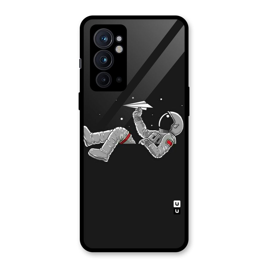 Spaceman Flying Glass Back Case for OnePlus 9RT 5G