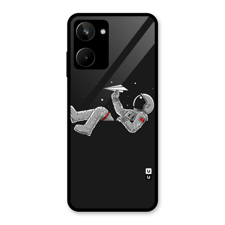 Spaceman Flying Glass Back Case for Realme 10