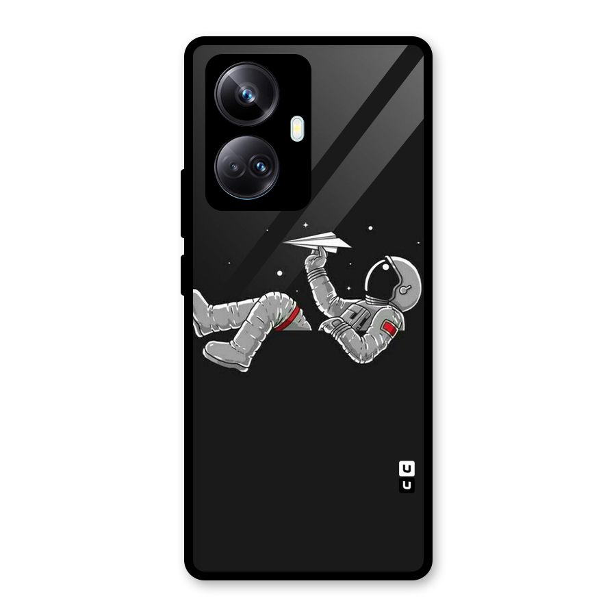 Spaceman Flying Glass Back Case for Realme 10 Pro Plus