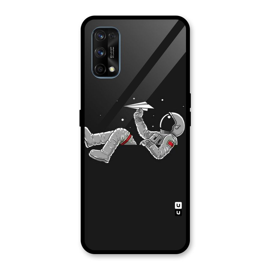 Spaceman Flying Glass Back Case for Realme 7 Pro