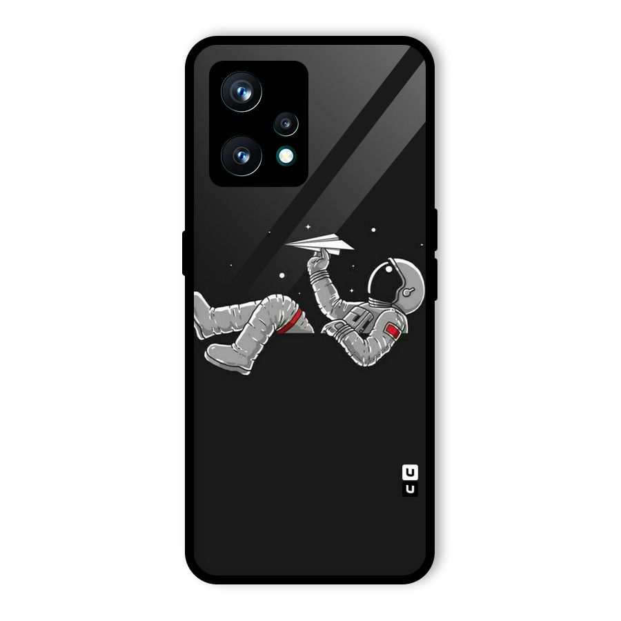 Spaceman Flying Glass Back Case for Realme 9 Pro Plus 5G