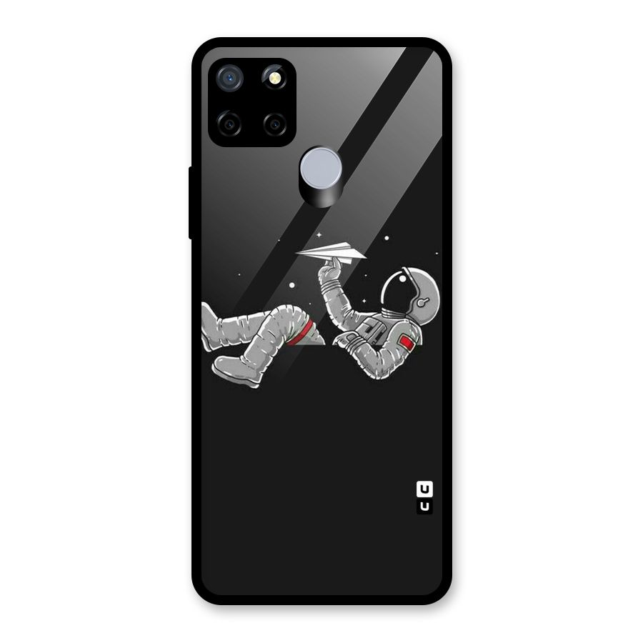 Spaceman Flying Glass Back Case for Realme C12