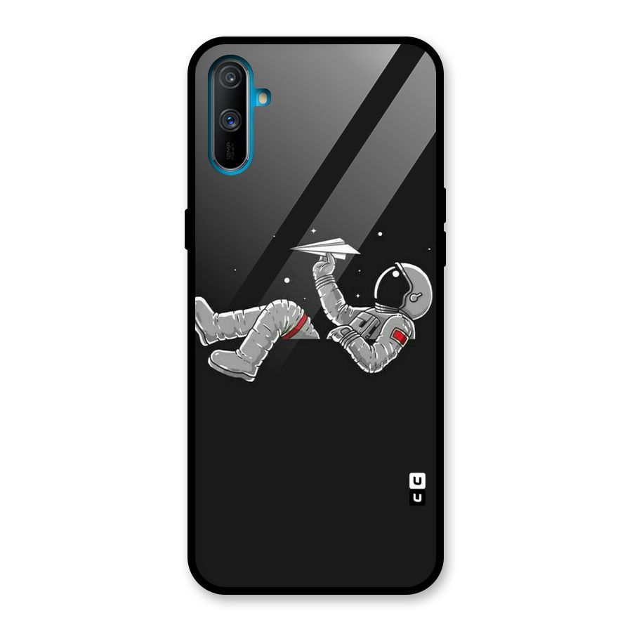 Spaceman Flying Glass Back Case for Realme C3