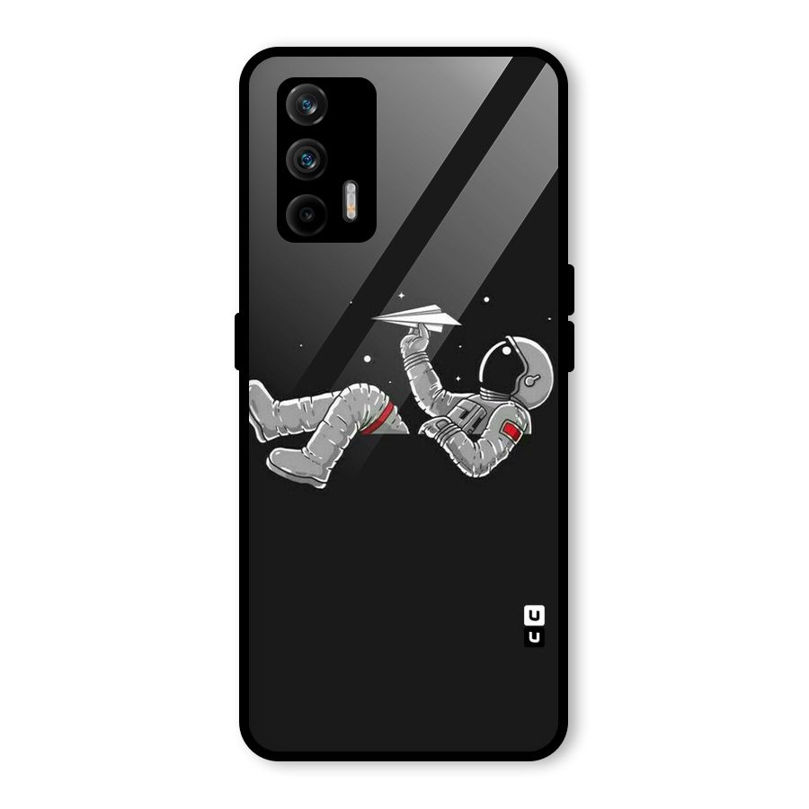 Spaceman Flying Glass Back Case for Realme GT 5G
