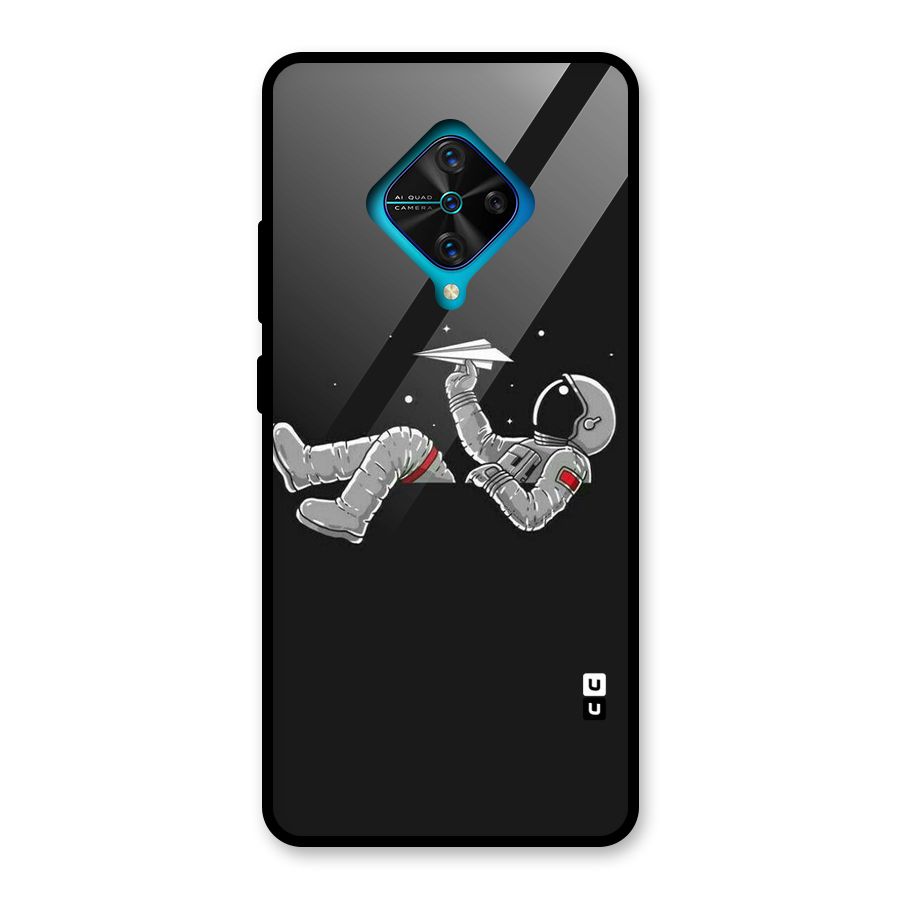 Spaceman Flying Glass Back Case for Vivo S1 Pro