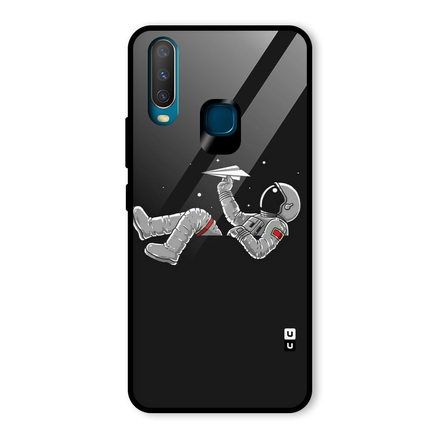 Spaceman Flying Glass Back Case for Vivo U10