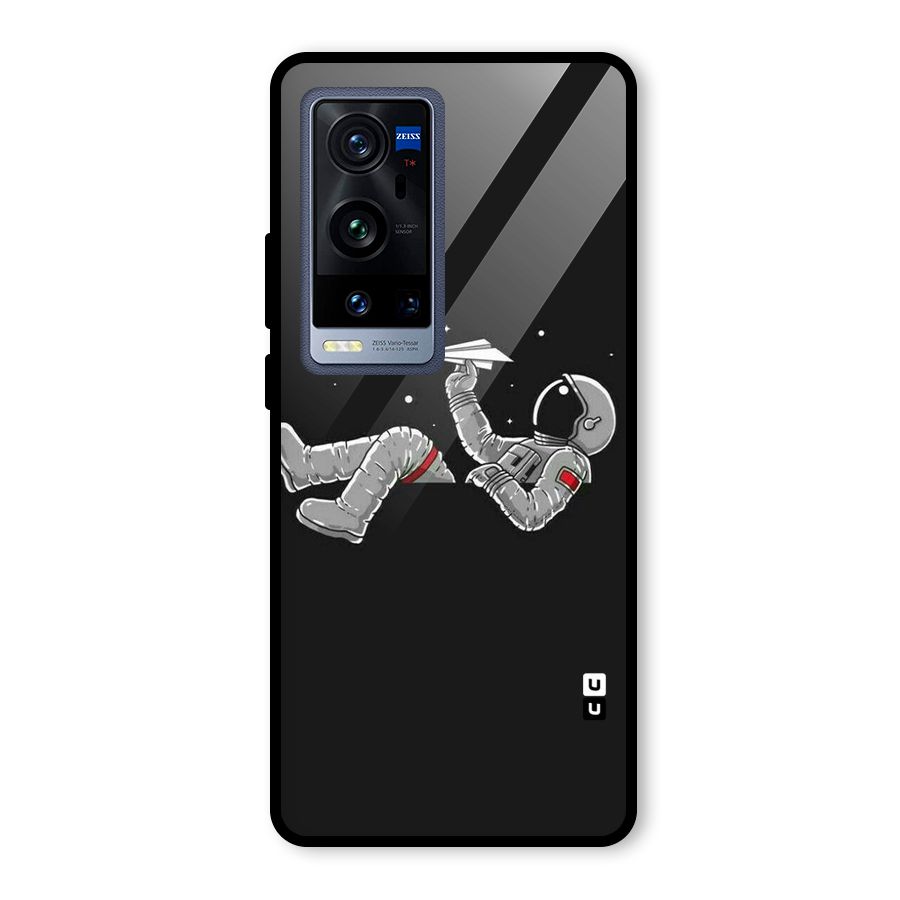Spaceman Flying Glass Back Case for Vivo X60 Pro Plus