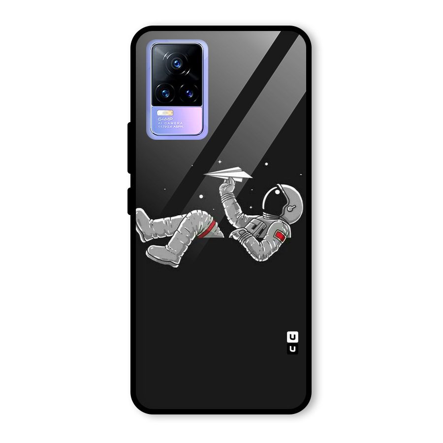 Spaceman Flying Glass Back Case for Vivo Y73