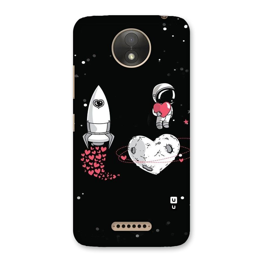 Spaceman Love Back Case for Moto C Plus