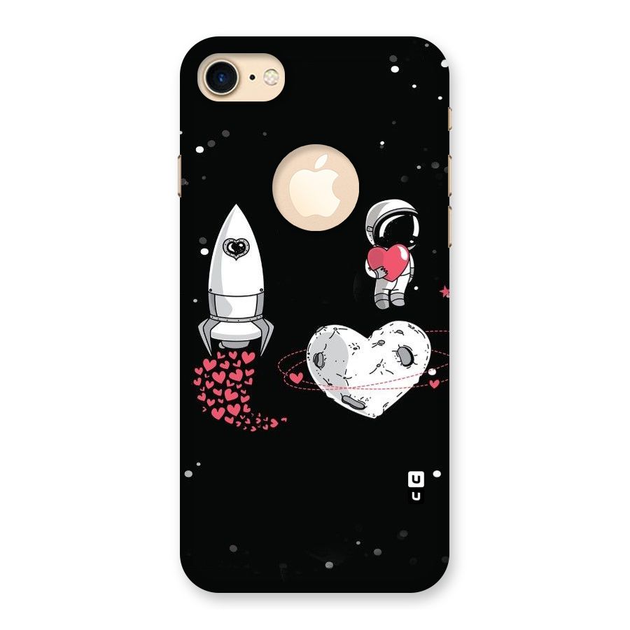 Spaceman Love Back Case for iPhone 7 Logo Cut