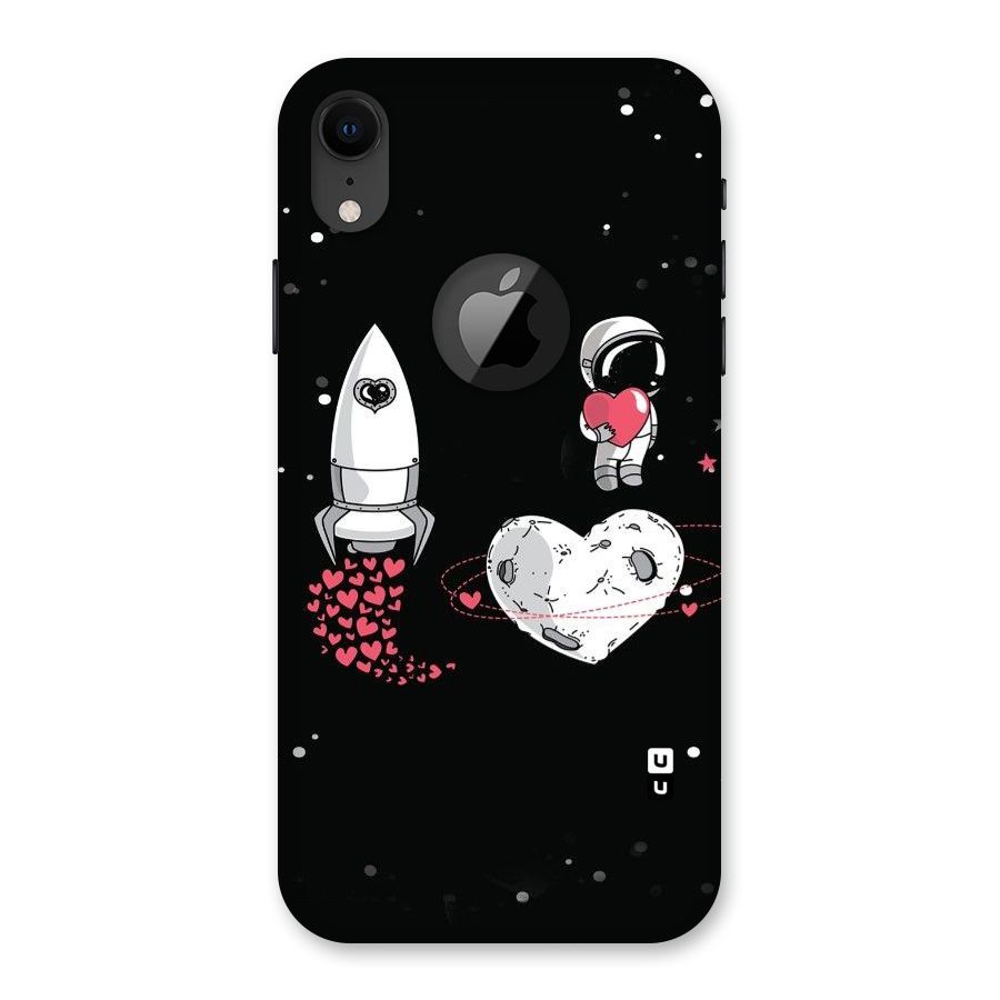 Spaceman Love Back Case for iPhone XR Logo Cut