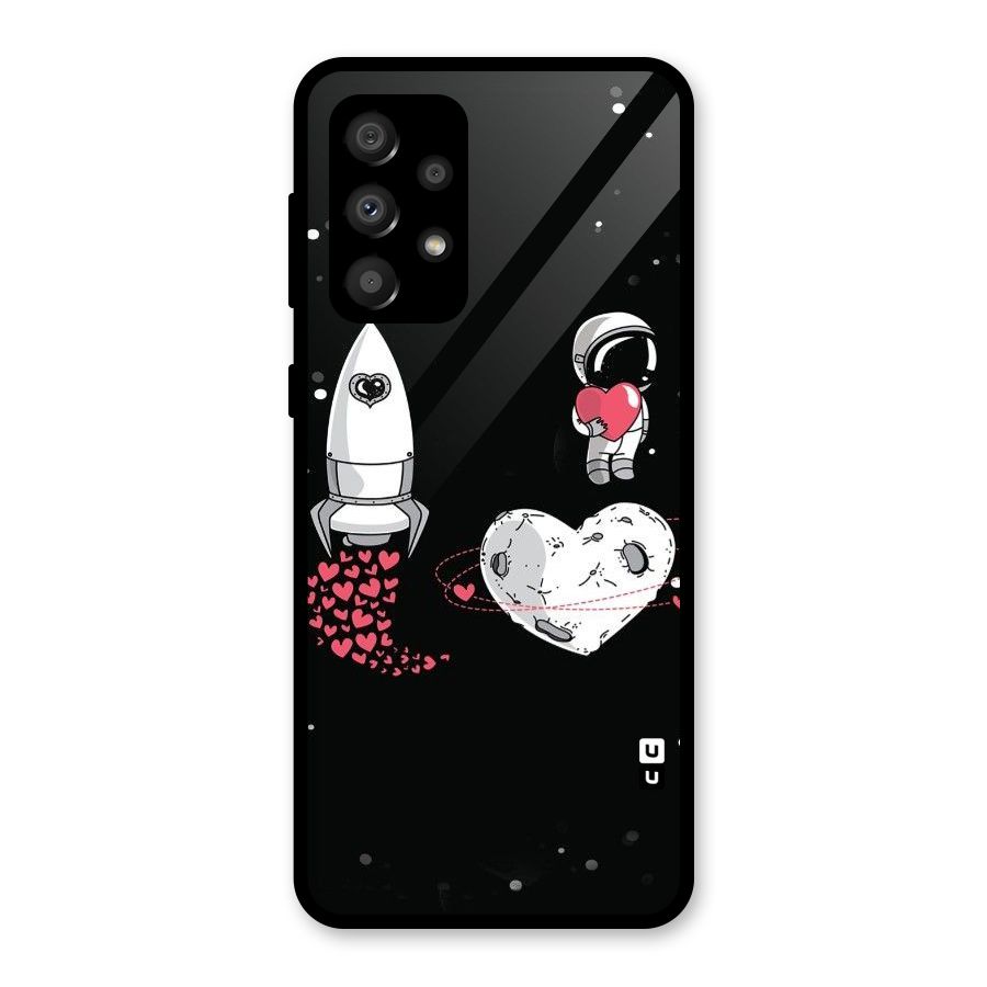 Spaceman Love Glass Back Case for Galaxy A32