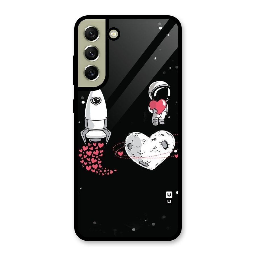 Spaceman Love Glass Back Case for Galaxy S21 FE 5G