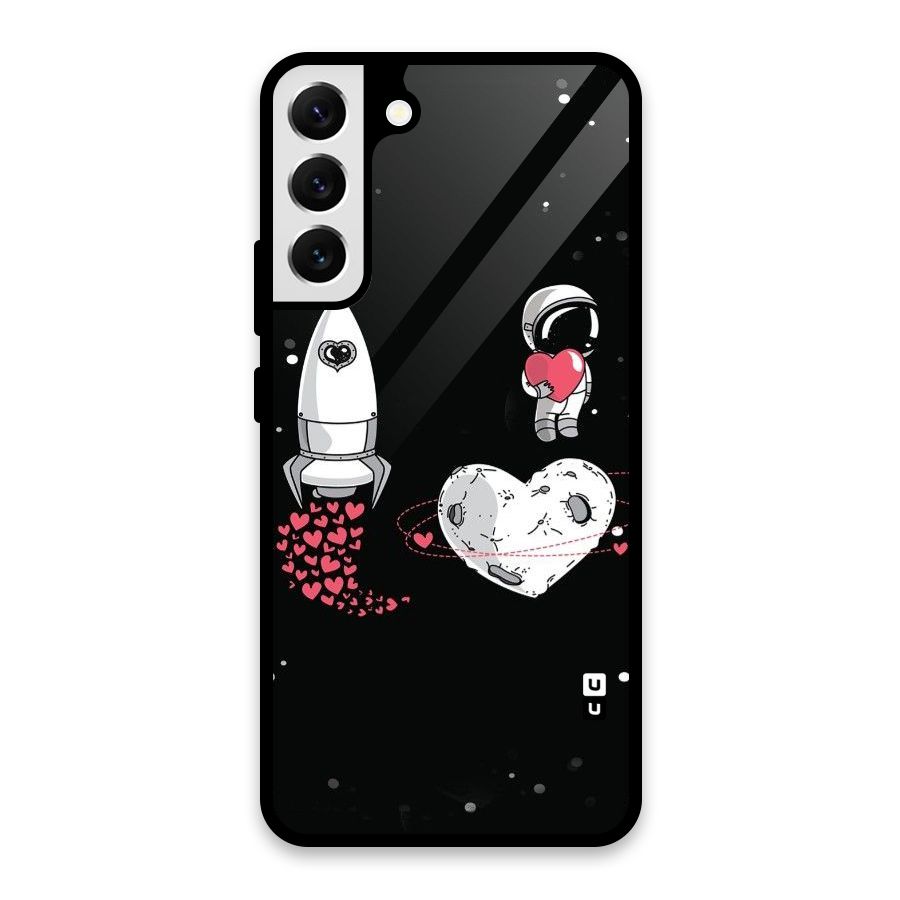 Spaceman Love Glass Back Case for Galaxy S22 Plus 5G