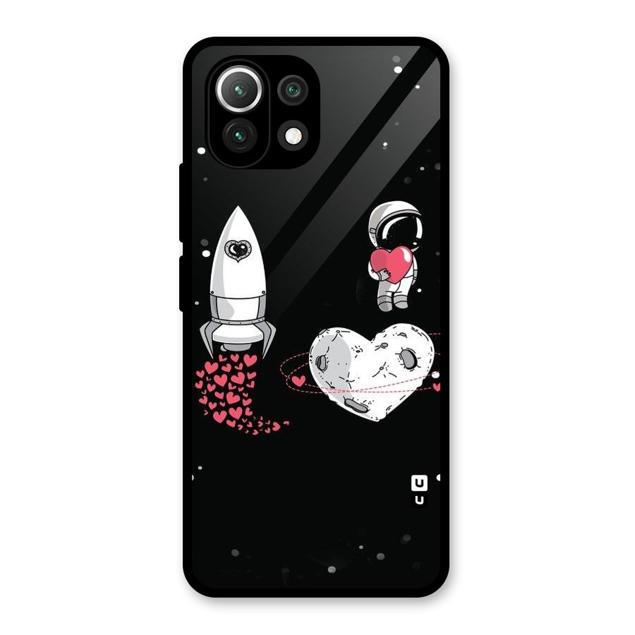 Spaceman Love Glass Back Case for Mi 11 Lite